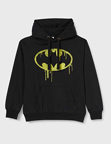 DC Comics Sudadera Batman Dripping Logo Negro M
