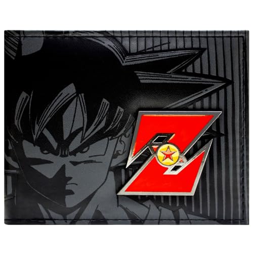 Cartera de Toei Dragonball Z Goku Red Metal Badge Negro