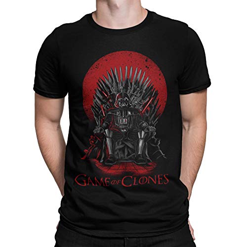 Camisetas La Colmena, 035 - Game of Clones (Negro XL)