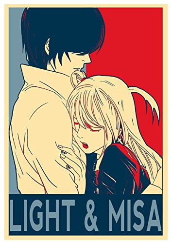 Instabuy Poster Death Note Propaganda Light & Misa - A3...
