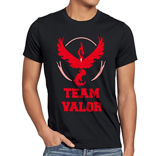 CottonCloud Team Rojo Valor Moltres Camiseta para Hombre...