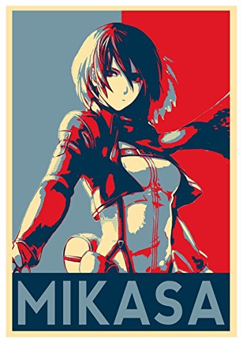Instabuy Posters Attack on Titan Propaganda Mikasa - A3...