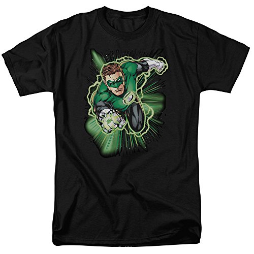 Green Lantern-Green Lantern Energy - Camiseta, Large, Negro