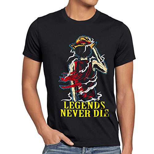 style3 Legends Never Die - Luffy Camiseta para Hombre...