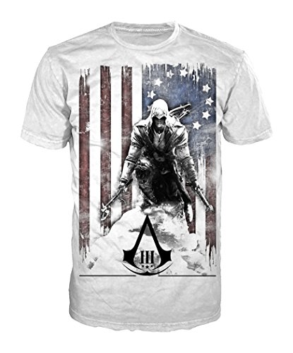 AssassinÂ´s Creed 3 - Camiseta Bandera Connor, Talla M