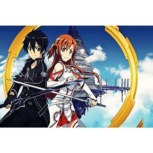 KWELJW DecoraciÃ³n del Hogar Anime Sword Art Online Poster...